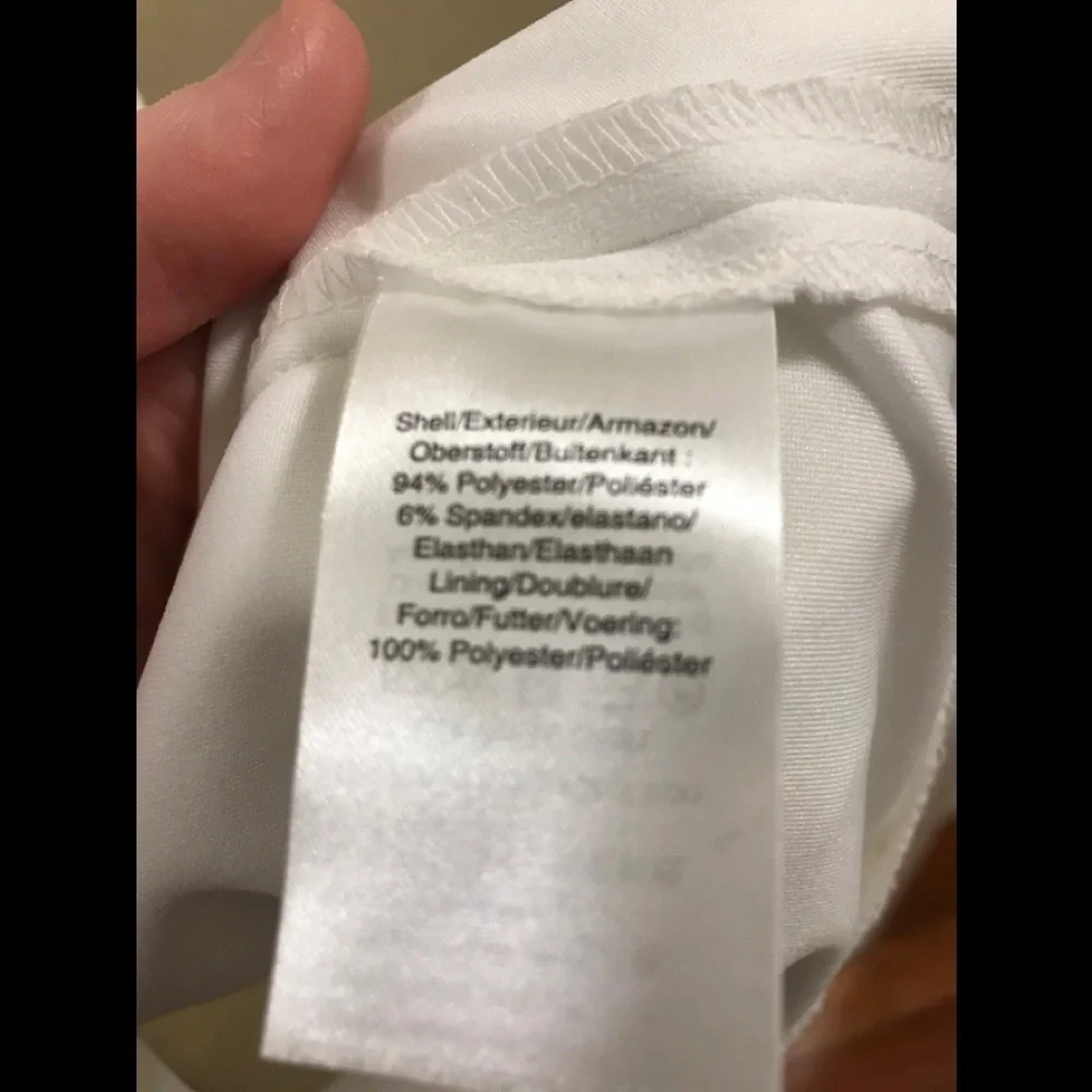 DKNY Illusion-Inset Midi White Dress 16 - Picture 10 of 16